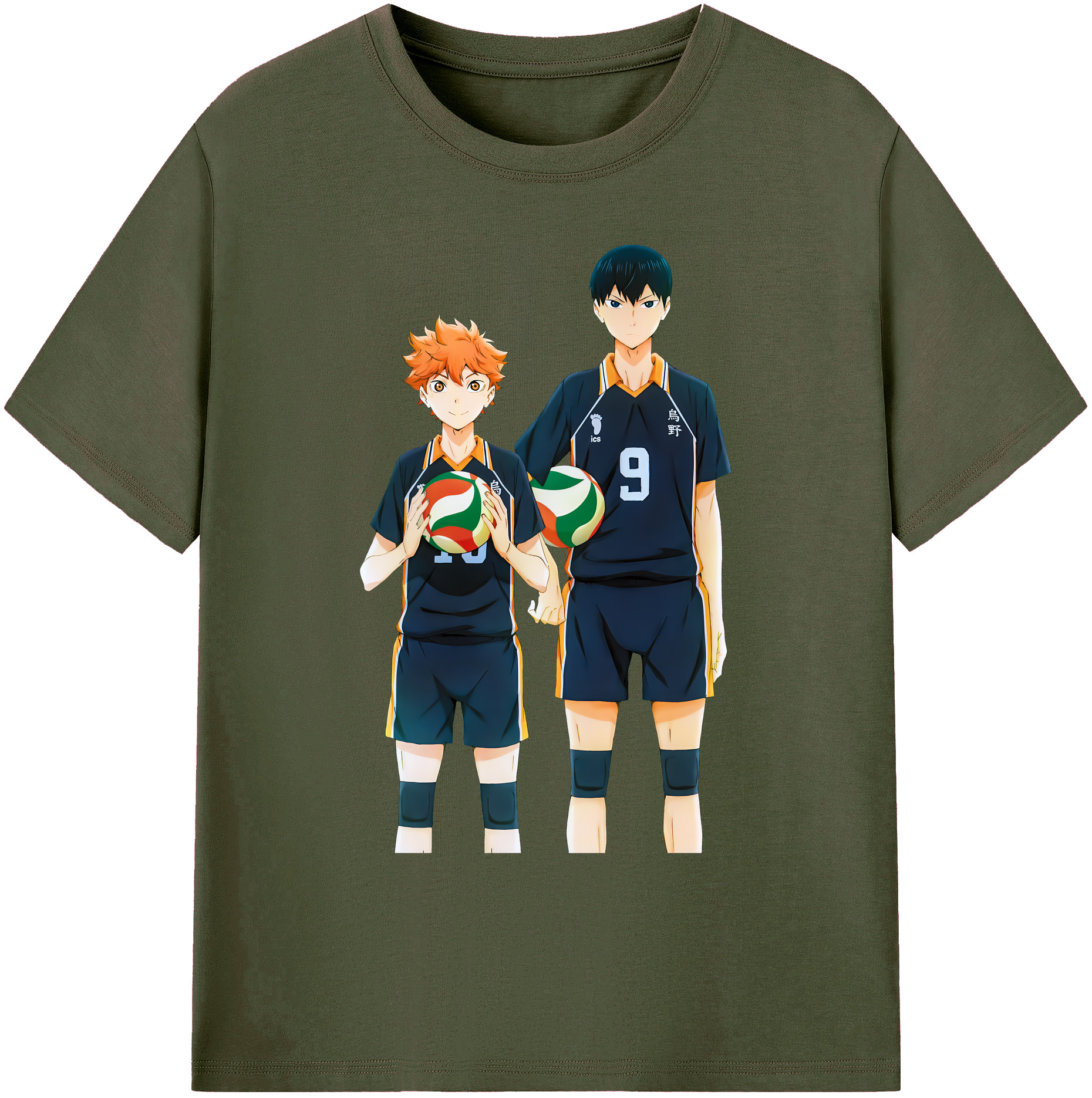 （画像用） ハイキュー!! Haikyu!! 綿100％ メンズ半袖Tシャツ｜肌触りやわらか＆通気性